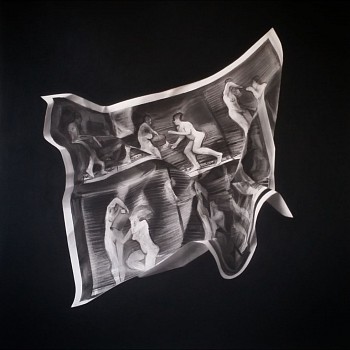 henk serfontein from water to wine ii charcoal and mixed media on archival paper 90 x 90 cm gkac9702