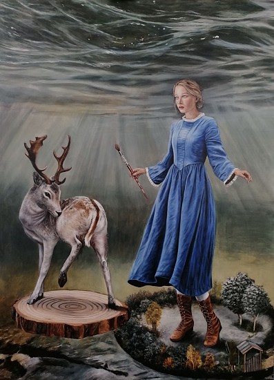 Angela Banks, Creating Countenance
oil on canvas