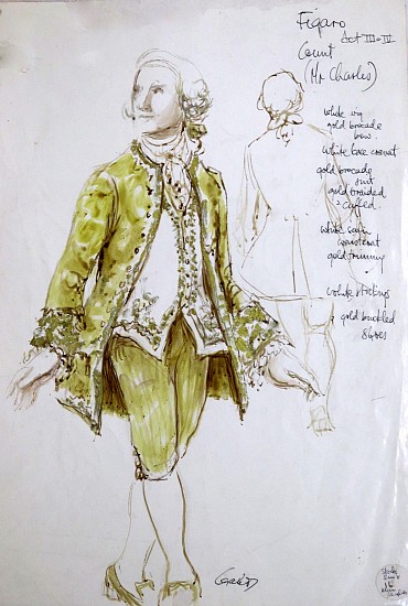 Peter Cazalet, Figaro Act III & IV ( Mr. Charles)
mixed media on paper