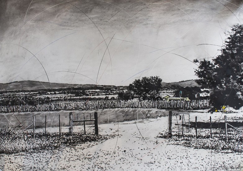 Phillemon Hlungwani, Tiko raka hina lero saseko IV ( Our Beautiful Land IV )
charcoal & soft pastel on cotton paper