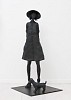 grace da costa schoolgirl with dog bronze edition 8 of 10 140 x 65 x 65 cm gkx