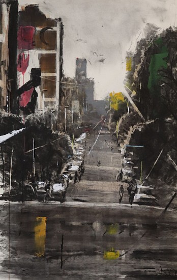 Thabang Lehobye, A New Horizon
mixed media on paper