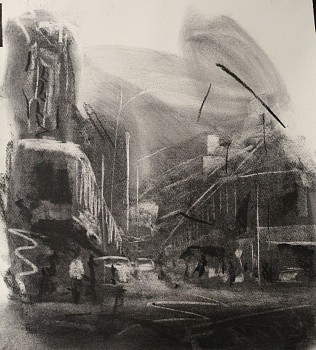 thabang lehobye rhythms and pace of the city iv 34 x 34cm gkac