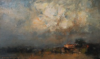 walter voigt mapungubwe stormcloud 2021 oil on canvas 30 x 50cm ac