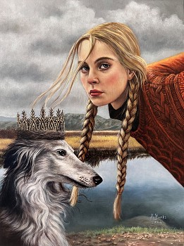 angela banks crowned beauties oil on canvas 30 x 40cm