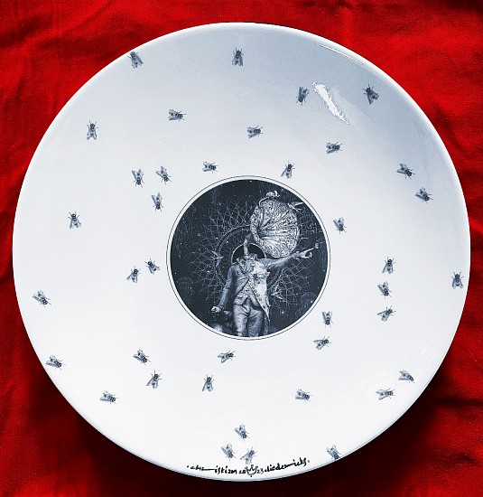 Christiaan Diedericks, Forty Flies
Fired ceramic bowl