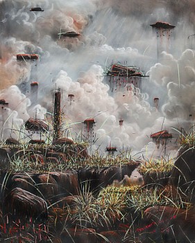 jan tshikhuthula raising hope 150 x 120cm soft pastel on paper