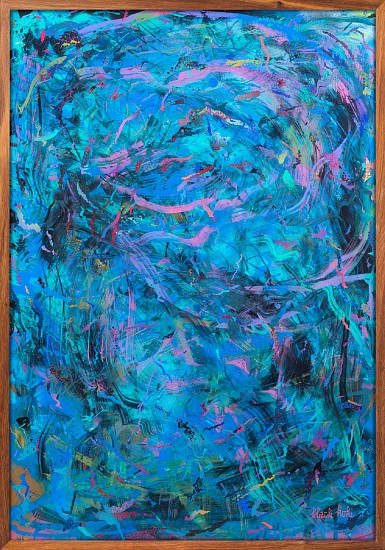 Black Koki, Sweet Dreams
spraypaint on glass