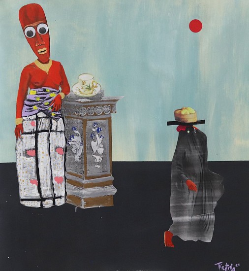 Teresa Kutala Firmino, Probability
collage & acrylic on canvas