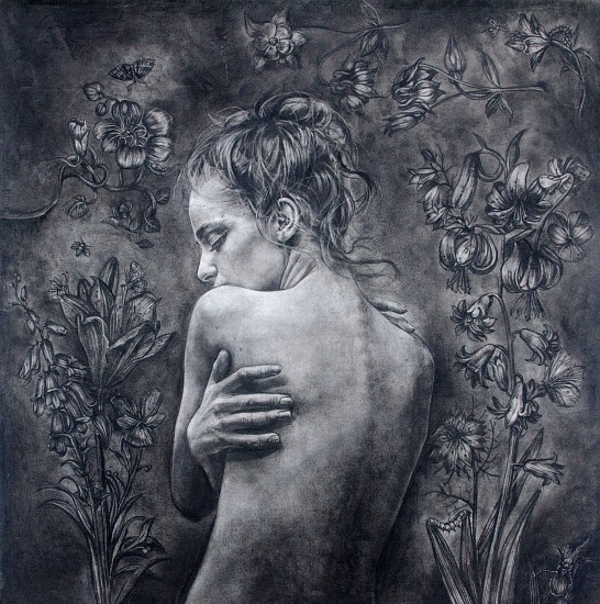 Corlie De Kock, From the Dark Soil
charcoal on cotton paper