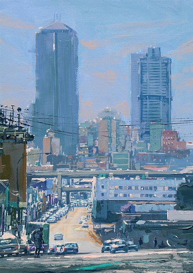 Thabang Lehobye, Peaks and Valleys
acrylic on canvas