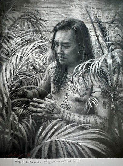 Jaco van Schalkwyk, The Poet - Nyan Lynn
oil on paper