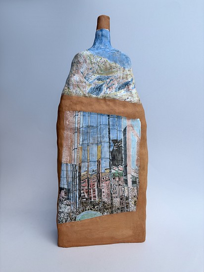Karlien van Rooyen & Michael Beckurts, Amakhaya Amabili (Dual Home) For Those Who Carry ""Home"" In Different Places Simultaneously
stoneware ceramics with sgraffito underglaze,acrylic paint