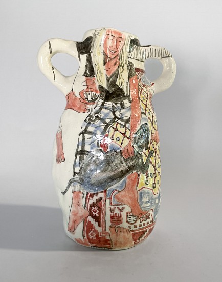 Karlien van Rooyen & Michael Beckurts, Sorella
stoneware ceramics with sgraffito underglaze