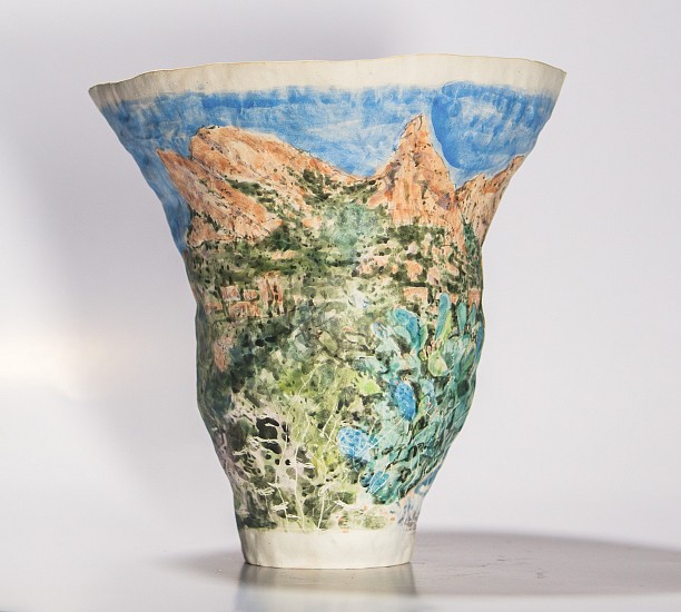 Karlien van Rooyen & Michael Beckurts, Carrying Capacity
stoneware ceramics with sgraffito underglaze,acrylic paint